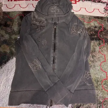 y2k 그런지 vintage 지퍼 후드티