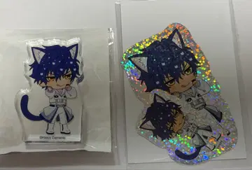 앙스타 난자타운 사자나미 쥰 아크릴 마스코트 반짝이 스티커