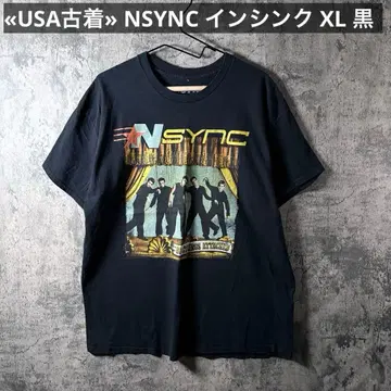 USA 구제 의류 NSYNC 인싱크 아티스트 T셔츠 XL 블랙