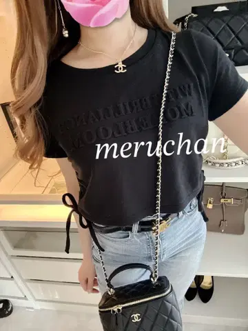 립 서비스 MORE BLOOM 크롭 T셔츠 숏 기장