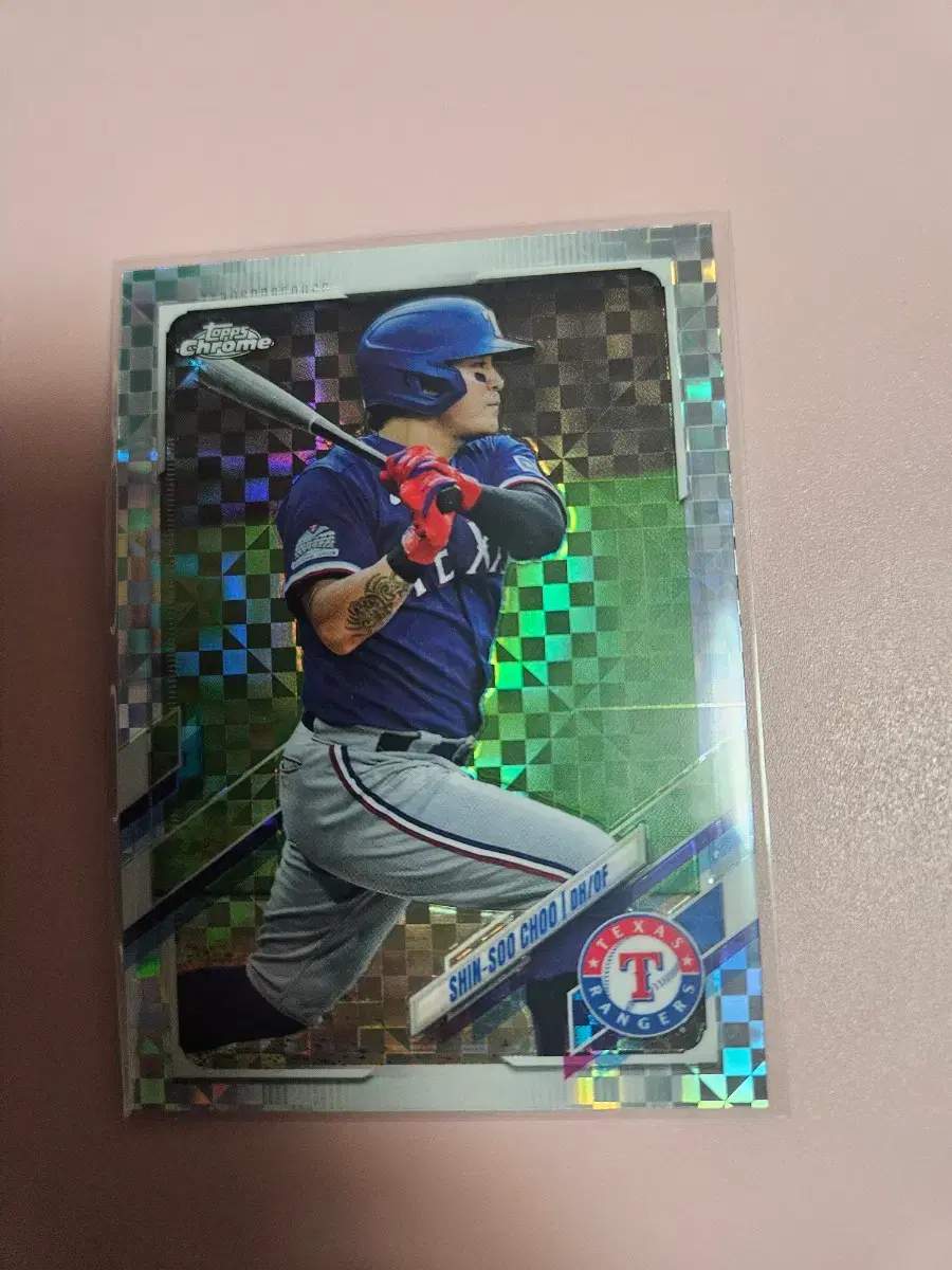 추신수 2021 Topps Chrome Xfractor 카드