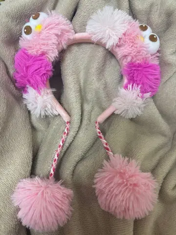 폼폼 포함 머리띠 USJ 유니버셜 세서미 스트릿 모피