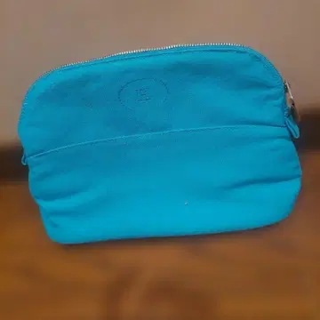 H 마크 터콰이즈 캔버스 파우치