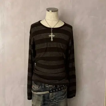 y2k 그런지 헤이세이 갸루 다크코어 시크 스타일 보더 레이어드