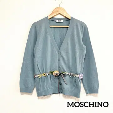 [새상품급] MOSCHINO 모스키노 장식 가디건