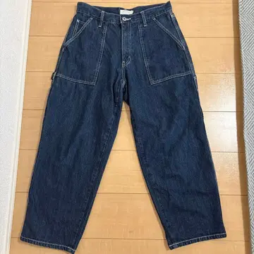 niko and - 페인터 데님 팬츠 와이드 인디고 M 사이즈