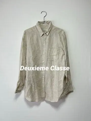 Deuxieme Classe 린넨 와이어 워시 셔츠