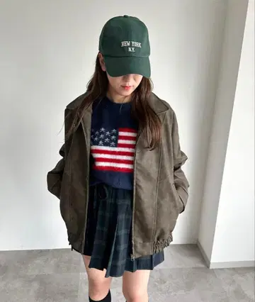 apres jour mignon 빈티지 스탠드 블루종