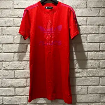 adidas 와 marimekko 콜라보 반팔 T셔츠 레드