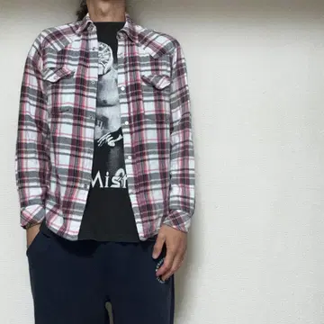 GAIJIN MADE 가이진 메이드 체크 웨스턴 셔츠 1 탄력 란