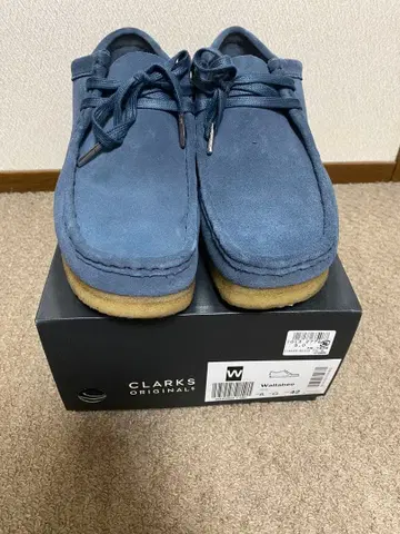 CLARKS ORIGINALS 블루 모카신