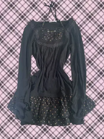 axes femme 모리걸 페어리코어 위시코어 도트 프릴