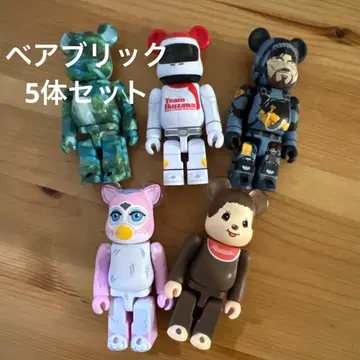 베어브릭 5체 세트 TEAM IKUZAWA, 몽치치, 퍼비 외