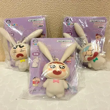 짱구는 못말려(크레용 신짱) 귀가 움직이는! 실리콘 마스코트 3종 세트