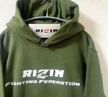 새상품 라이진 RIZIN 후드티 맨투맨 XL 카키