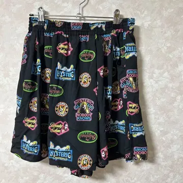Hysteric Glamour 네온 올 패턴 숏팬츠 큐롯 S