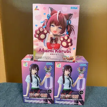 아카미카르비 에바 마키나미 마리 x 2 쵸코노세 피규어 3종 세트
