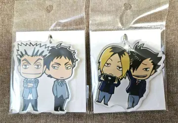 하이큐 애니메이션 원화전 아크릴 키링 쿠로오 코즈메 보쿠토 아카아시