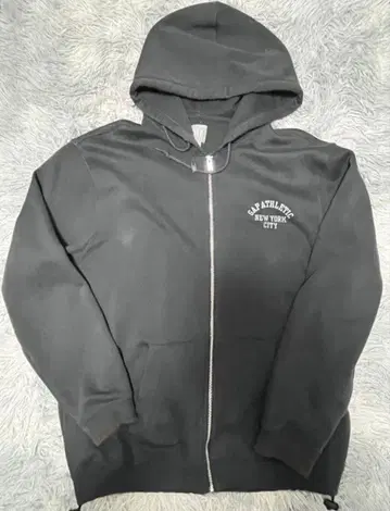 GAP 갭 블랙 후드티 풀 집업 드로코드 포함 빈티지