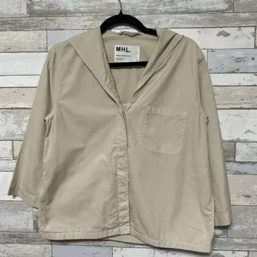 MHL.SUPER FINE COTTON TWILL 세일러 칼라