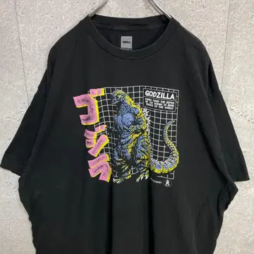 GODZILLA 고질라 빅 프린트 무비 블랙 T셔츠 2XL