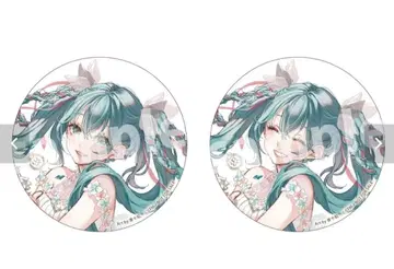 [새상품] 2세트 하츠네 미쿠 매지컬 미라이 스타 플라워 캔뱃지