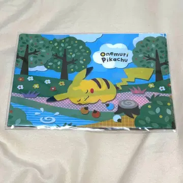 [ 귀중 ] 잠자는 피카츄 미니 클리어 파일 3장 세트