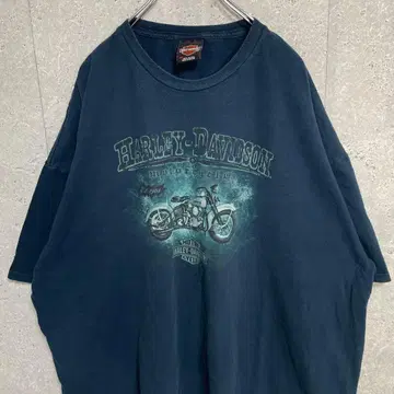 할리데이비슨 양면 프린트 빅 로고 바이크 빅 T셔츠 3XL