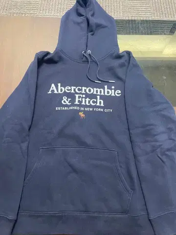 Abercrombie & Fitch 네이비 후드티