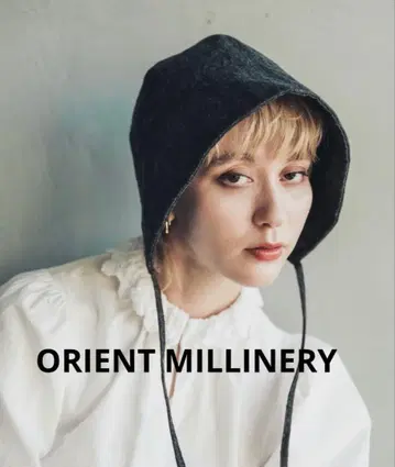 ORIENT MILLINERY 린넨 데님 보네 햇