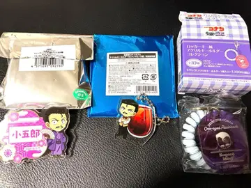 명탐정 코난 유명한(모리 코고로) 세트 이름표 배지 키링 락커 키