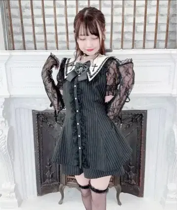 [ 2점 SET ] 크로스 자수 암 포함 셋업 / 지뢰계