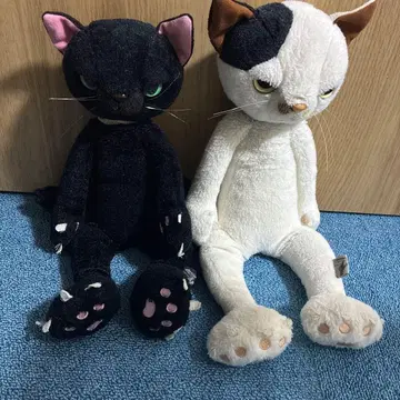 고양이 봉제 인형 세트 2개 L 사이즈