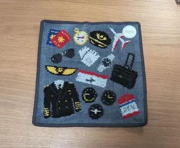 JAL 페이러 손수건 기내 판매 그레이 파이롯트