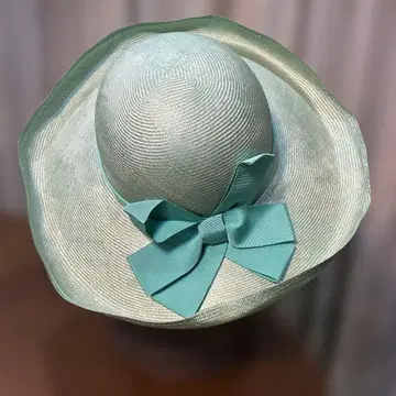 마리다 민트 그린 밀짚모자 영국제