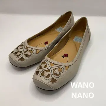 WANO NANO 와노나노 히미코 가죽 플랫슈즈 23.5