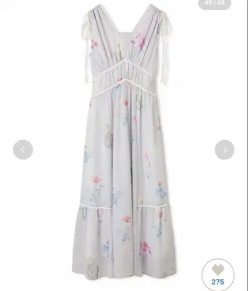 SNIDEL 플라워 드로스트 틸 원피스 0 사이즈