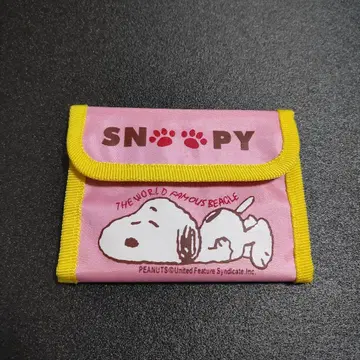 PEANUTS 스누피 반지갑 핑크