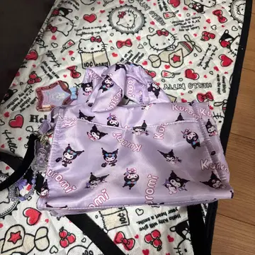 쿠로미 디자인 백 라벤더 숄더백