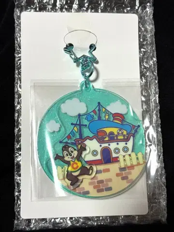 디즈니랜드 43주년 키체인 칩