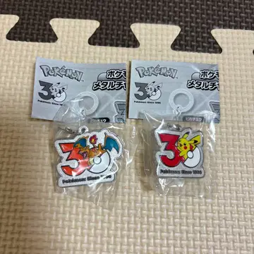 포켓몬 30주년 메탈 참 마스코트 메지루시 액세서리 2개 세트