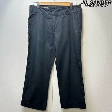 레어 JIL SANDER 고급 디자인 크롭 슬랙스 팬츠 36