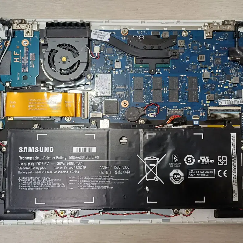 부품용 삼성노트북 NT910S3G-K3WL 서브보드,스피커,하판케이스