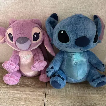 스티치 & 엔젤 플러피 플러시 봉제 인형