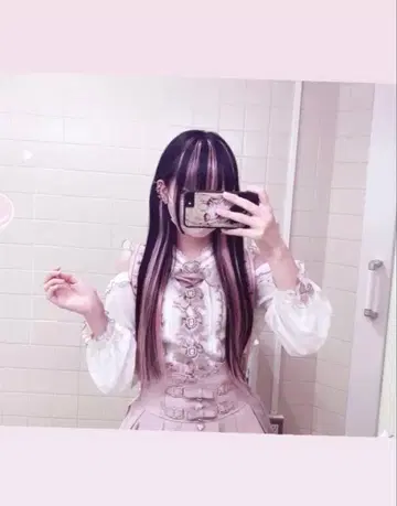 LIZLISA 정품 초커 어깨 트임 3개 리본 블라우스 화이트 핑크