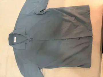 TAKEO KIKUCHI (다케오 키쿠치) 오픈 카라 반팔 셔츠 L 파랑