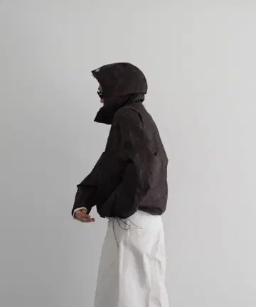 Evisen 다크 그레이 카모플라쥬 마운틴 후드티 L