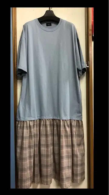 패션 여성용 인브리드 로지에 반값 이하 원피스 블루