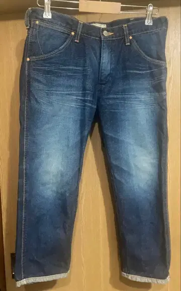 Wrangler 랭글러 남성용 비기 콜라보 크롭 기장 데님 청바지