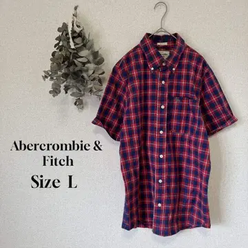 아베크롬비 앤 피치 셔츠 / 남성용 캐주얼 체크 L